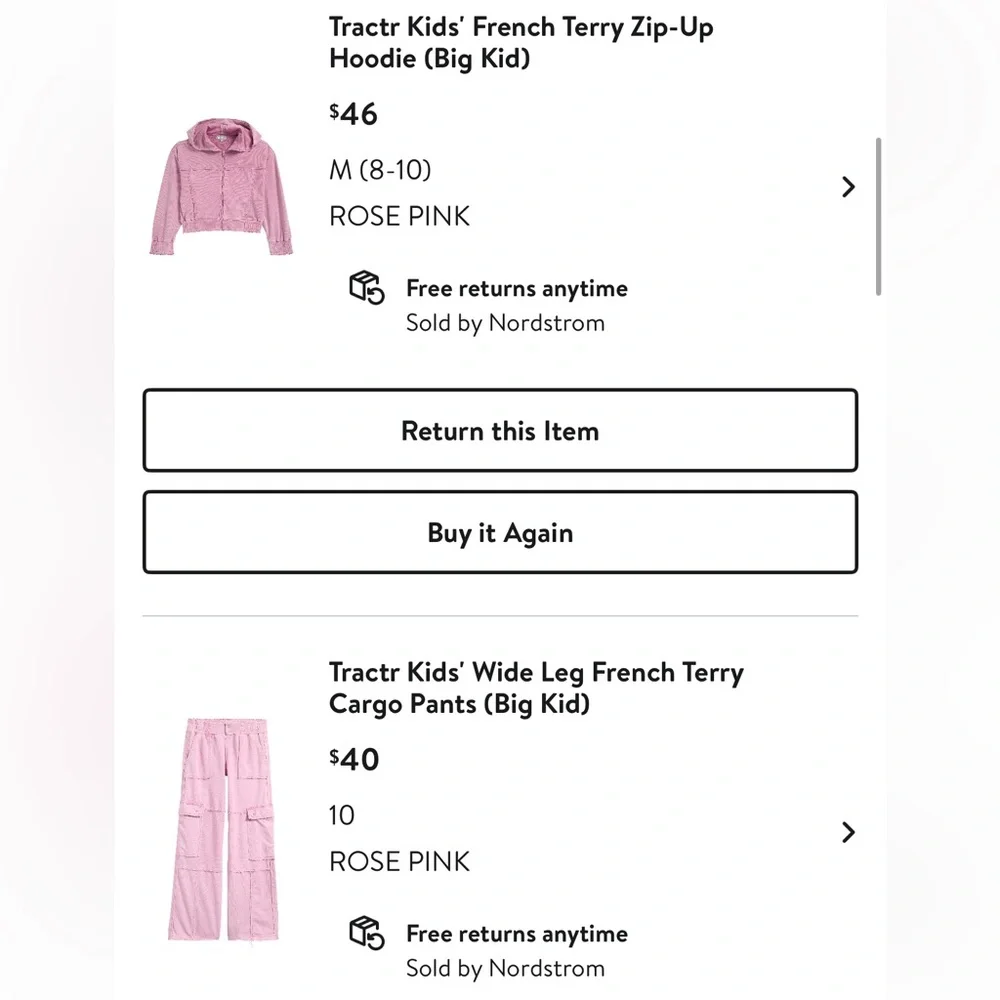 Tractr Kids Hoodie & cargo sweatpants